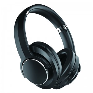 Classic Design Active Noise Cancelling Wireless Headphones Bluetooth V5.0 Over Ear Headset