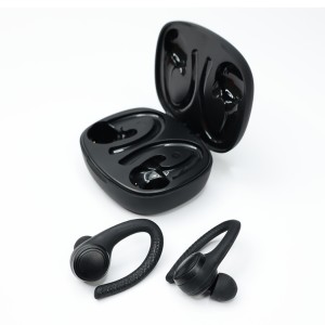 Fashion Design Long Battery Truly Stereo Ear Hook Tws Type C Wireless Bluetooth Earphone
